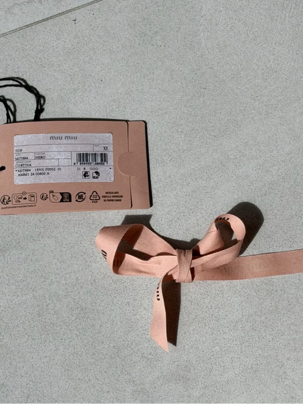 Miu Miu Pink Gift Set Shoe Box Dust Bags Ribbon Shopping Bag Authentic Designer - Picture 13 of 16